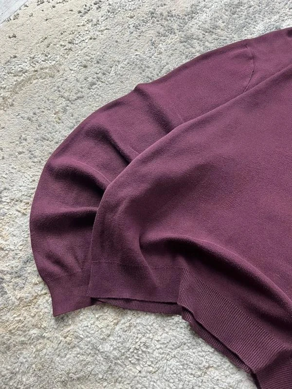 Suéter gola V vinho Polo Ralph Lauren tamanho M – photo 7